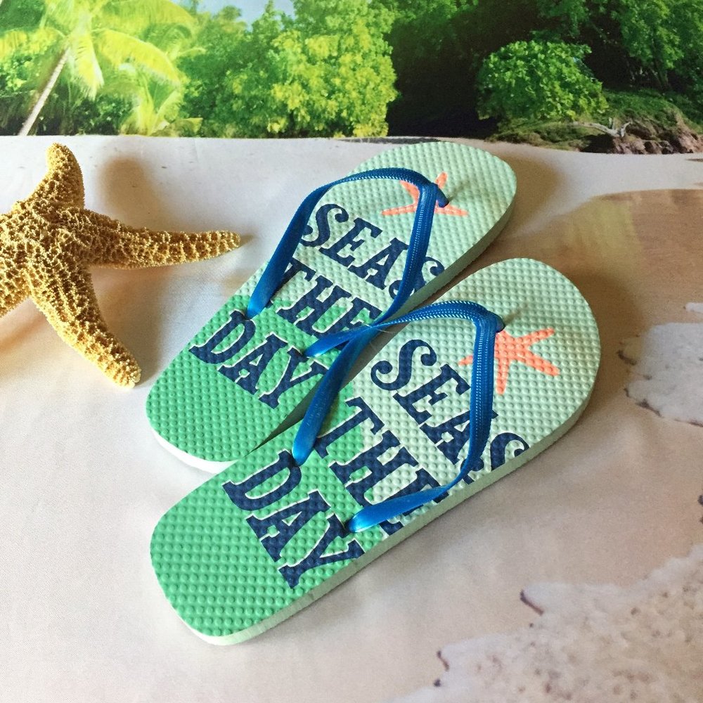 📦 REDUCED! SEAS THE DAY ~ Flip Flops